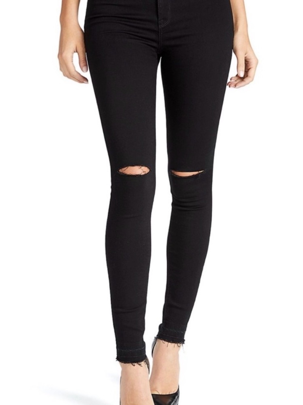 William Rast Washed Black Sculpted High-Rise Jeans